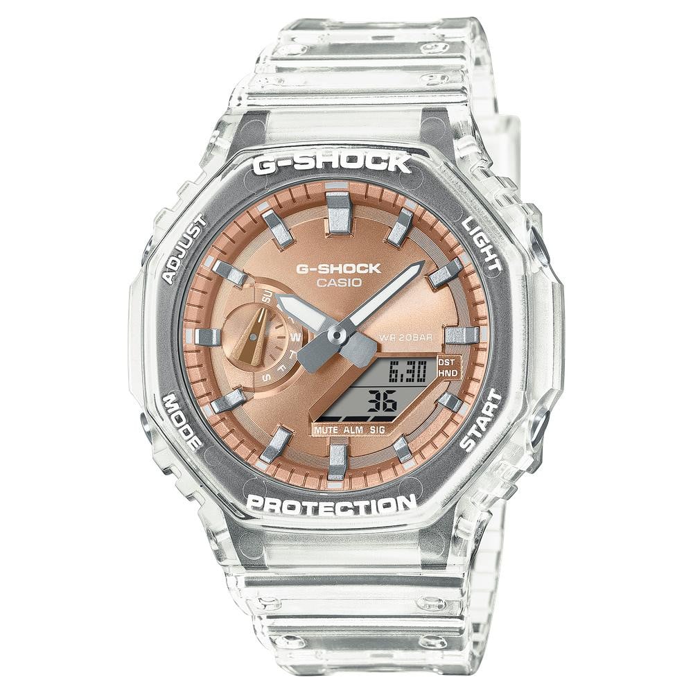 Casio G-Shock Transparent Mens Watch with Clear Design - GA-2100BM-7A5DR